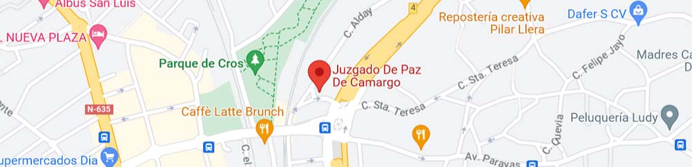 plano Registro Civil Camargo Cantabria